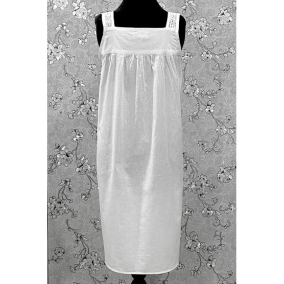 Victorian White 100% Cotton Nightgown – SR-1217 by SoieRose - Picture 6 of 7